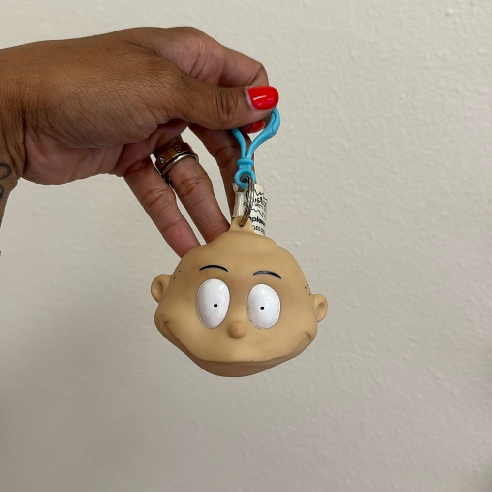 NOS Vintage 90s Nickelodeon Rugrats Tommy Keychain Coin Purse Treasure Keeper